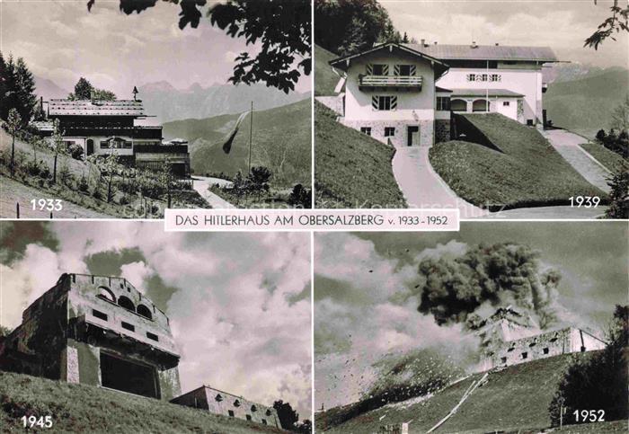 Obersalzberg Berchtesgaden Bayern Das Hitlerhaus 1933 bis 1952 Sprengung 1952