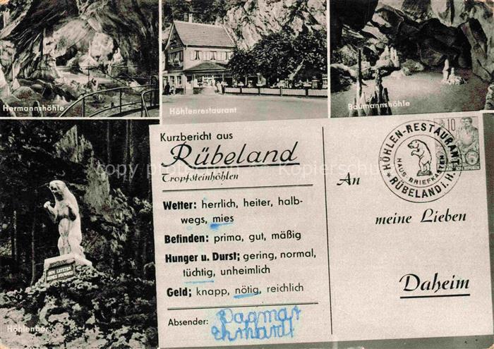 Ruebeland Elbingerode Harz Sachsen-Anhalt Hermannshoehle Hoehlenrestaurant Bauma