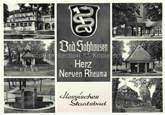 Bad Salzhausen Nidda Kurhaus Pavillon Lithiumquelle Konzerthalle Partie mit Bade