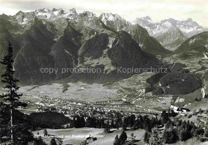 Muttersberg Bludenz AT mit Rhaetikon