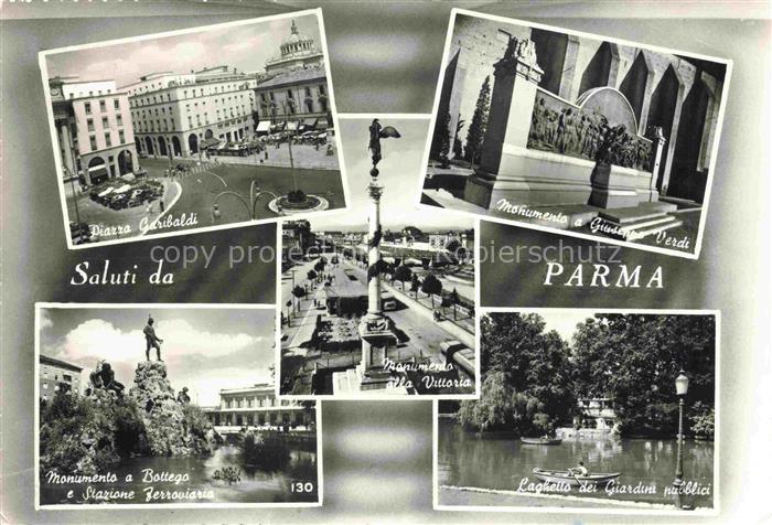 Parma Emilia-Romagna IT Piazza Garibaldi Monumento a Giuseppe Verdi Monumento a