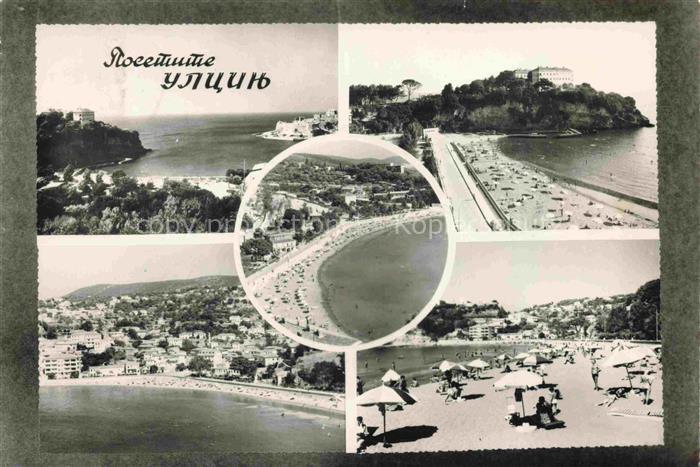 Ulcinj Montenegro Strandpartien Fliegeraufnahme