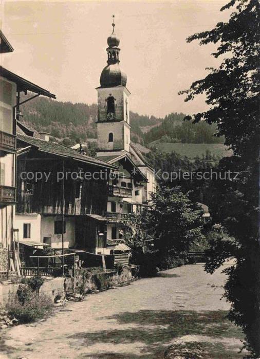 RAMSAU  Berchtesgaden Bayern Dorfkirche in der Ramsau