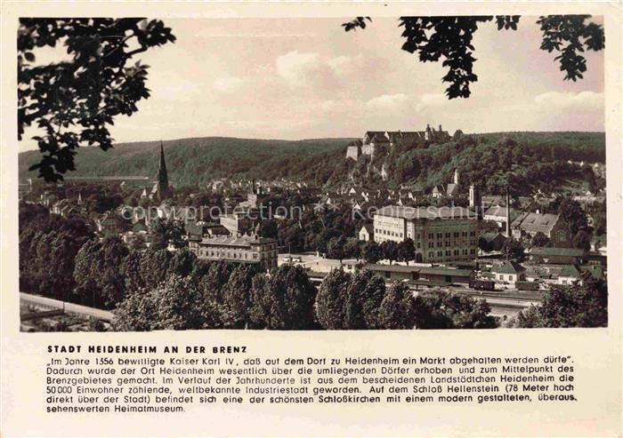HEIDENHEIM Brenz BW Panorama Schloss und Schlosskirchen