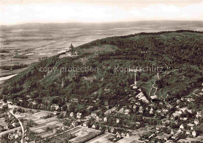 Barkhausen Minden Porta Westfalica NRW Fliegeraufnahme mit Cafe Restaurant Bergh