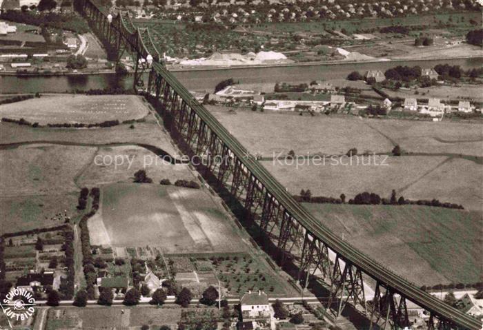 Rendsburg Schleswig-Holstein Fliegeraufnahme mit Hochbruecke