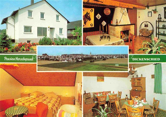 Dickenschied Penson Herschgrund Gastraum Kaminzimmer Fremdenzimmer Panorama
