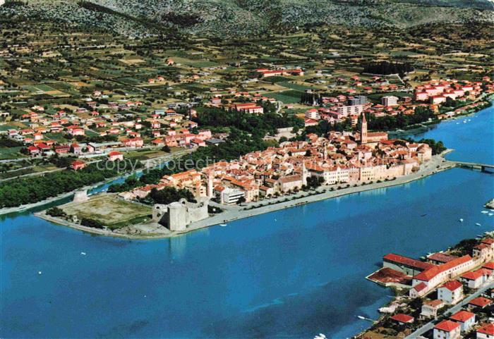Trogir Trau Croatia Fliegeraufnahme