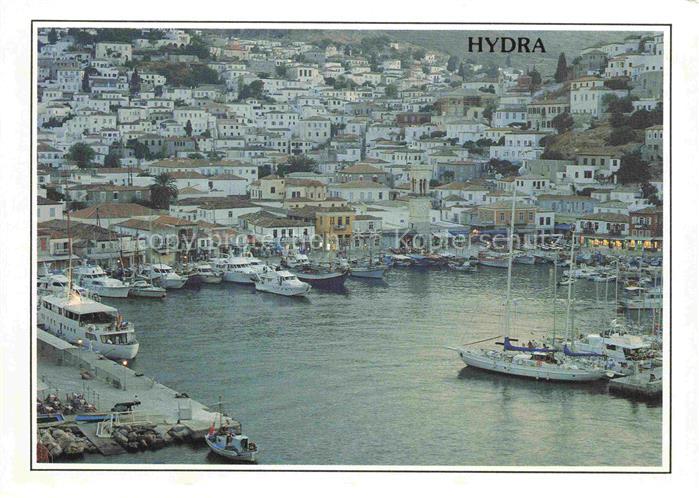 Hydra Ydra Hidra Idra Greece Panorama Hafen