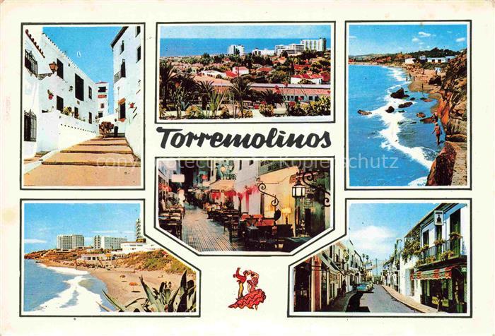 Torremolinos ES Teilansichten Kueste Strand
