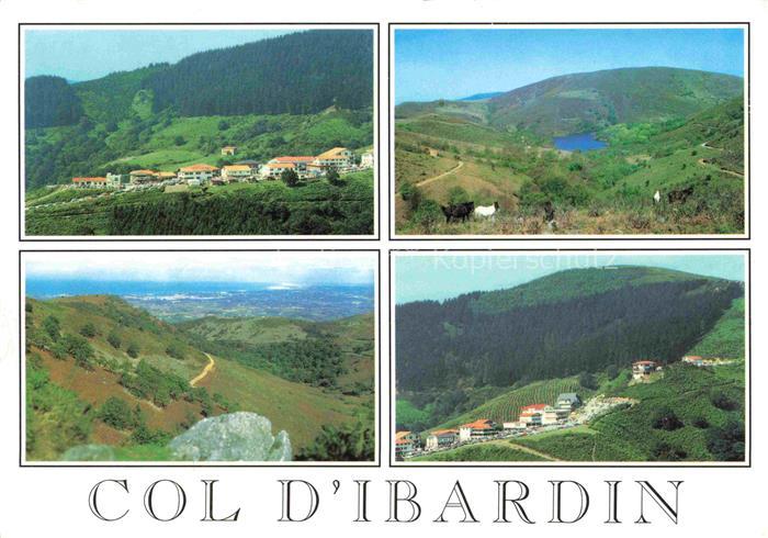 Nafarroa Navarra ES Panorama Bergdorf Landschaft Col d'Ibardin