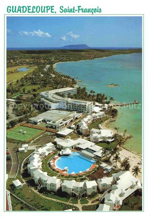 Guadeloupe Grande Terre Saint Francois Vue aerienne