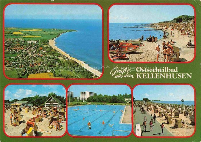 KELLENHUSEN Ostseebad Schleswig-Holstein Kuestenpanorama Luftaufnahme Strand Fre