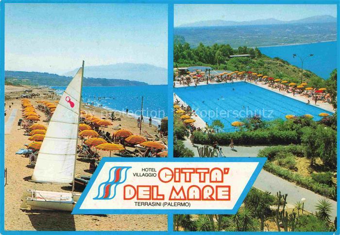 Terrasini PALERMO Sicilia IT Hotel Villaggio Citta del Mare Strand Swimming Pool