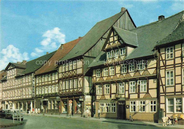 Uslar Solling Langestrasse Fachwerkhaeuser