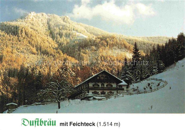Samerberg Grainbach Rosenheim Bayern Berggasthof Pension Duftbraeu Winterlandsch