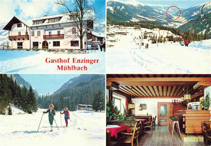 Muehlbach Hochkoenig Pinzgau-Pongau AT Gasthof Enzinger Gastraum Wintersport Alp
