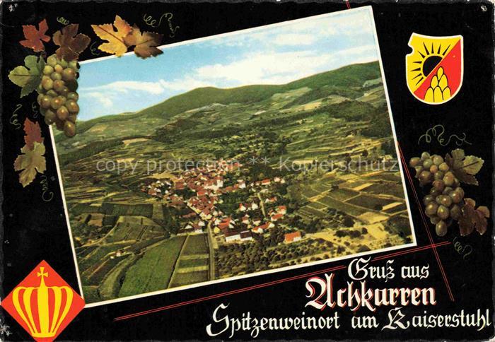 Achkarren Fliegeraufnahme mit Kaiserstuhl