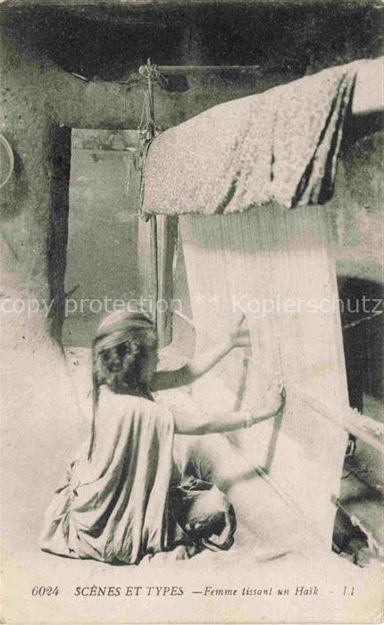 Teppiche Carpets Tapis Tappeti Alfombras-- Webrahmen Femme tissant un Haik