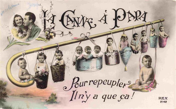 Foto REX Nr. 2142 Kinder la Canne a Papa