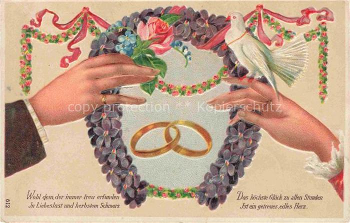 Tauben Pigeons Palomas-- Ringe Litho