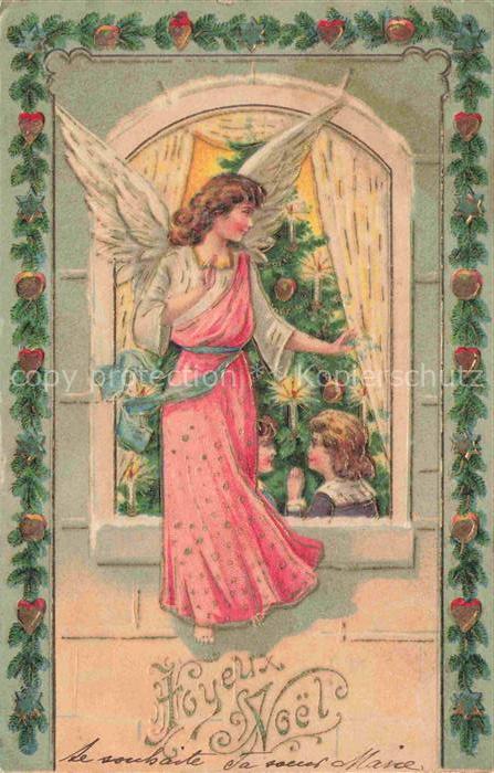 Weihnachten Christmas X-Mas Noel Engel Ange Angel Angelo Litho