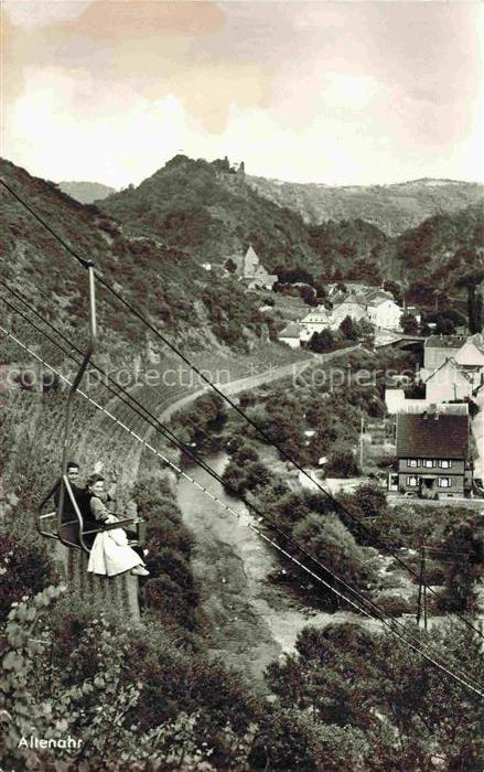 Sessellift Chairlift Telesiege Altenahr die Seilbahn