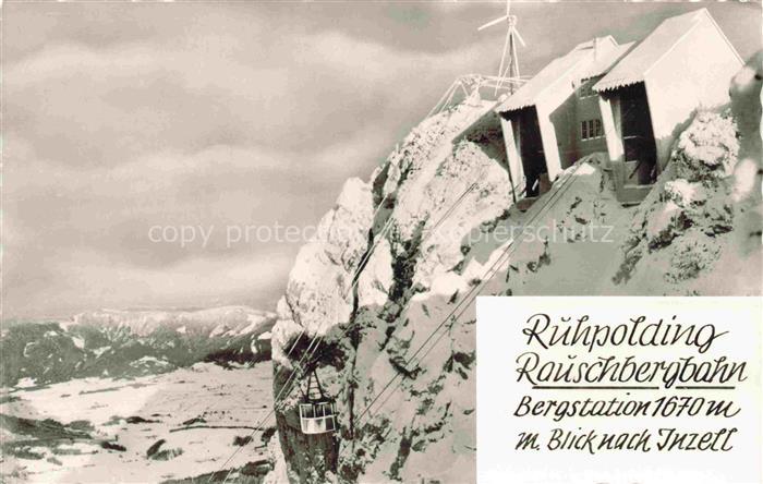Seilbahn Cable-Car Telepherique Ruehpolding Rauschberg Bergstation Inzell