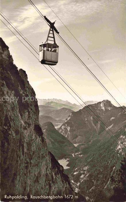 Seilbahn Cable-Car Telepherique Ruhpolding Rauchbergbahn