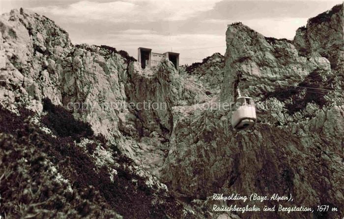 Seilbahn Cable-Car Telepherique Ruehpolding Rauchbergbahn Bergstation