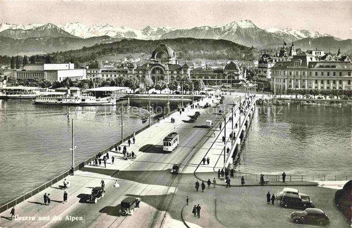 STRAssENBAHN Tramway-- Luzern Alpen Schweiz