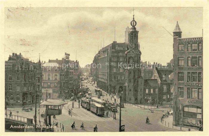 STRAssENBAHN Tramway-- Amsterdam Muntplein