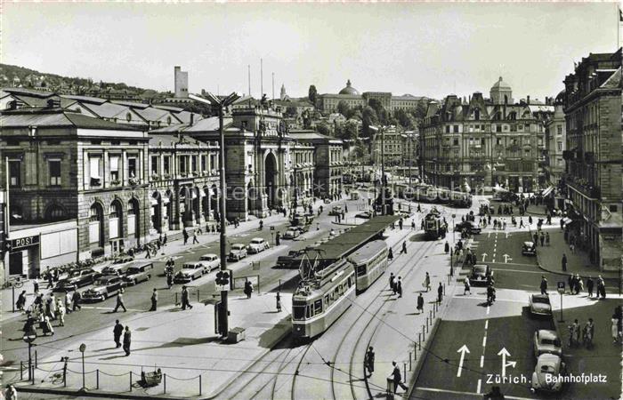 STRAssENBAHN Tramway-- Zuerich Bahnhofplatz