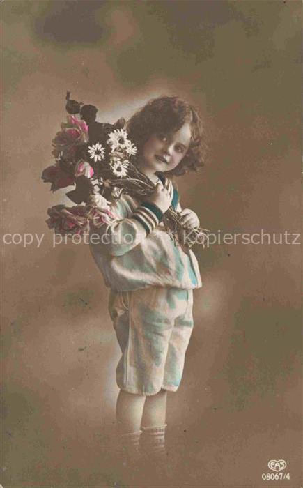 Foto EAS Nr. 08067/4 Maedchen Rosen