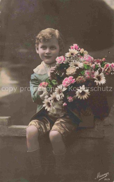 Foto MESANGE Nr. 269 Kind Jung Blumenkorb