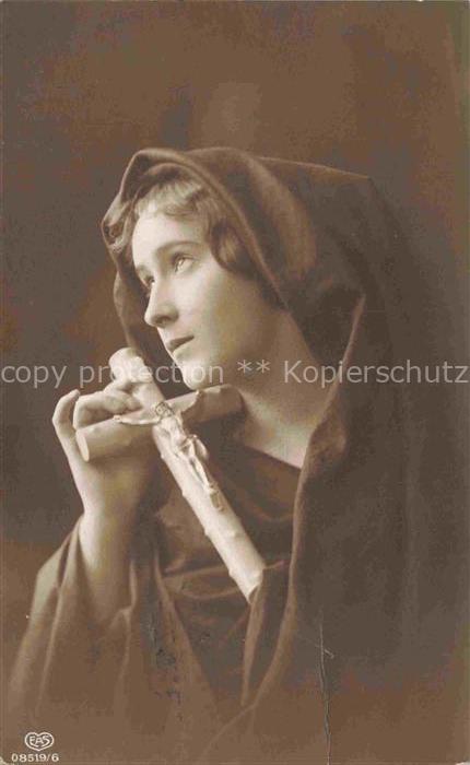 Foto EAS Nr. 08519/6 Maedchen Kreuz