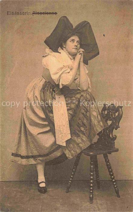 Trachten Alsace Elsaesserin Maedchen