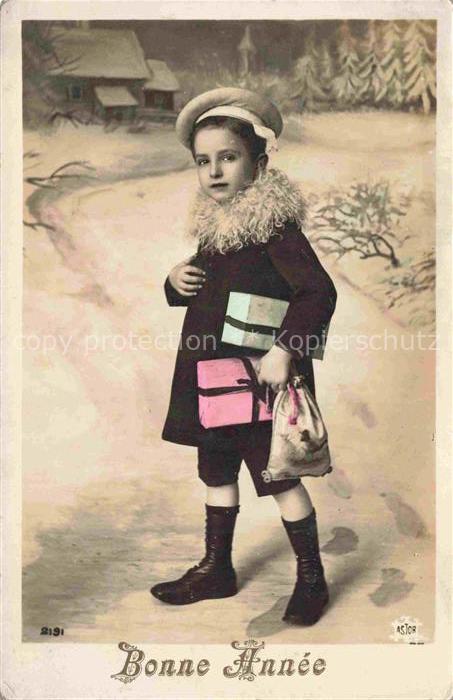 Foto Astor Nr. 2191 Bonne Annee Neujahr Kind