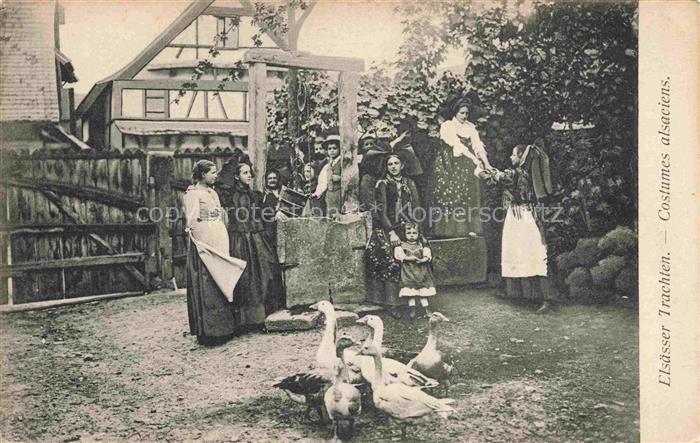 Trachten Alsace Costumes alsaciens Gaense