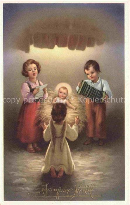 Krippe Weihnachtskrippe Crib Copier Weihnachten Noel Kinder Engel