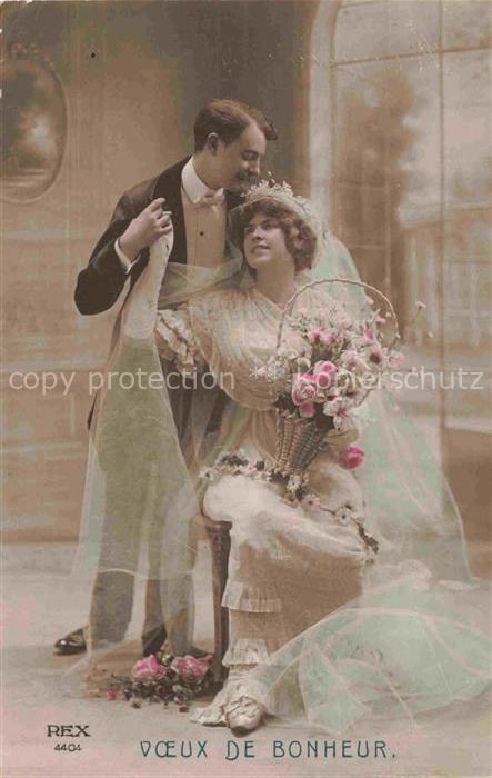 Foto REX Nr. 4404 Braut Hochzeit Blumenkorb