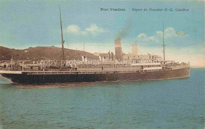 Schiffe Oceanliner Port Vendres Paquebot G.G. Cambon