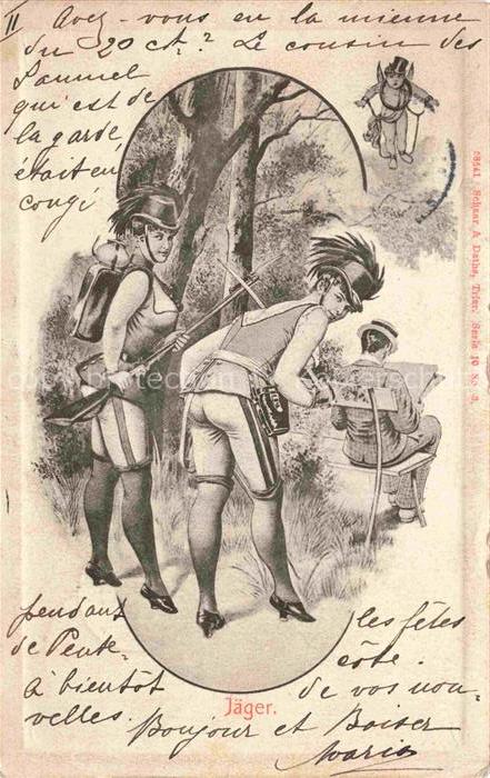 Jagd Chasse Hunting Jaeger Frauen