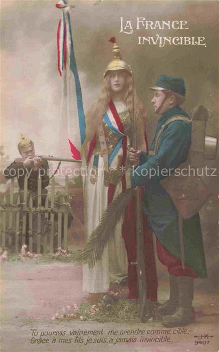 Foto JK Nr. 9407 Soldaten la France