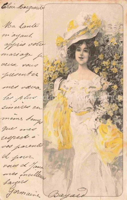 Hutmode Mode-des-Chapeaux Hat-fashion Cappeli Sombreros-- Maedchen Litho