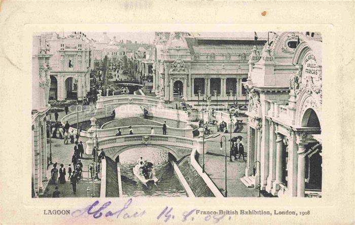 Exhibition Franco-British London 1908 Lagoon New York