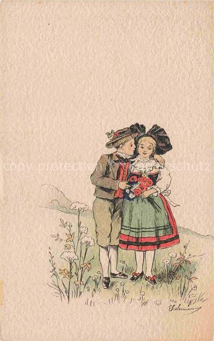 Trachten Alsace Kinder Litho Printemps Mulhouse