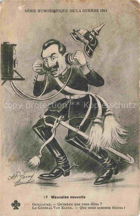 Wilhelm II Adel Preussen Monarchie Guerre Telefon Guilaume Generale von Kluck