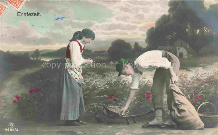 Foto RPH Nr. 4686/2 Erntzeit Landwirtschaft