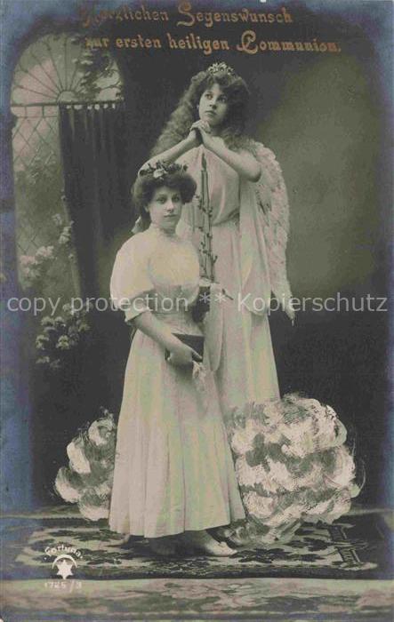 Foto Fortuna Nr. 1725/3  heiligen Kommunion Maedchen